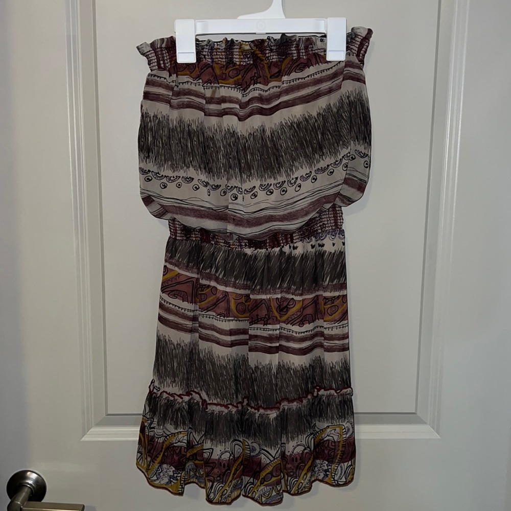 • hello miss • Boho Strapless Dress